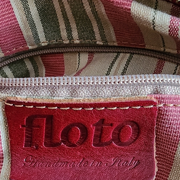 Floto Red Leather Bag - Picture 11 of 12